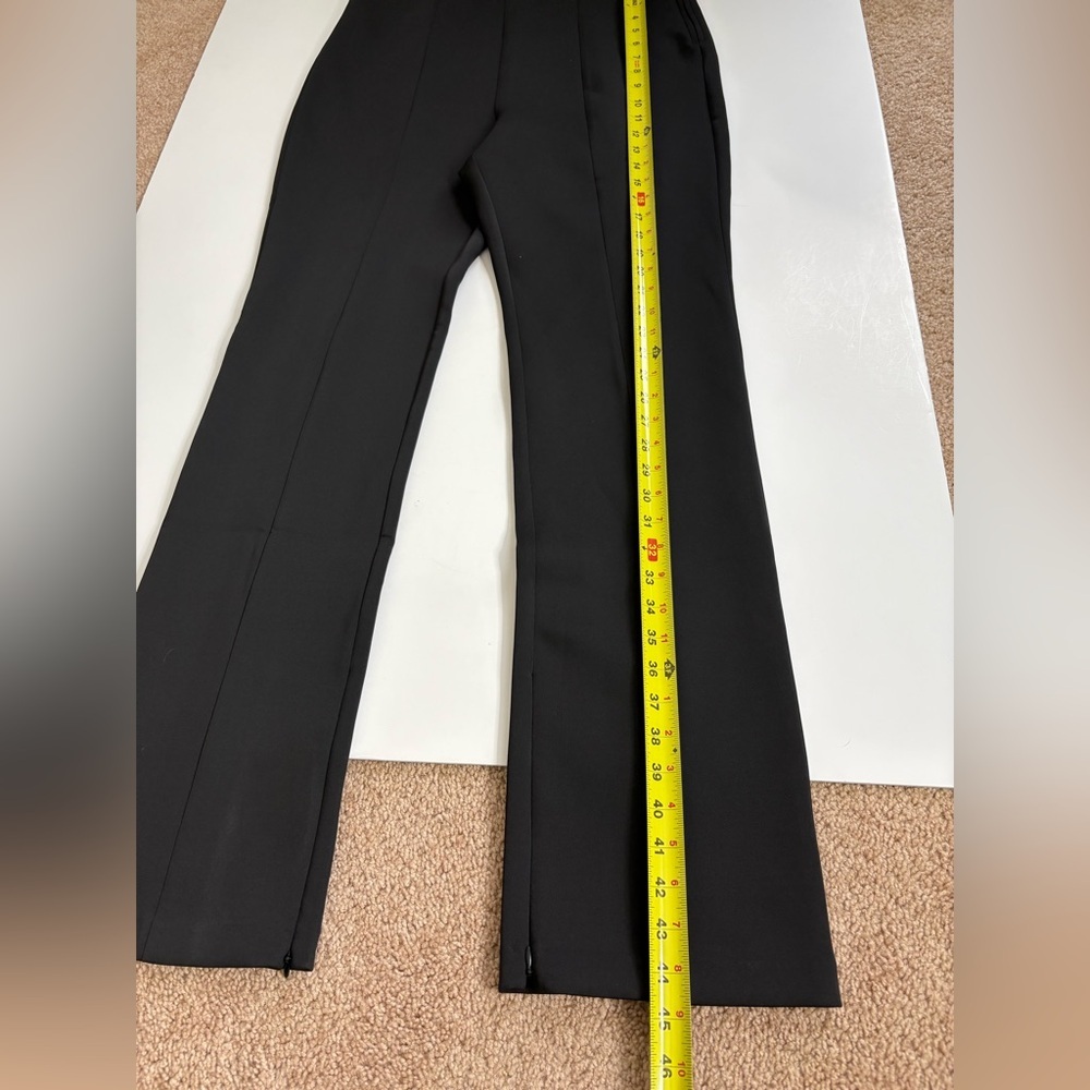 Good American Black Dress Pants Side Zip & Zip Ankles new with Tags Size XL - Picture 10 of 11